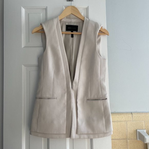 BCBG Max Azria Eddie Double Layer Vest, Like New - Picture 2 of 3